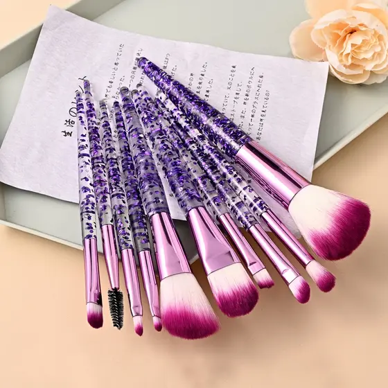 Kit 5 Pincéis para Maquiagem  Produto de excelente qualidade, com Cerdas Sintéticas Super macias