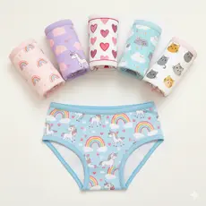 Kit Calcinha Infantil Criança em 100% Algodão Penteado 2 até 10 Anos