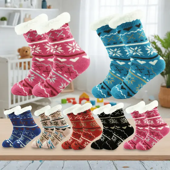 Kit Meia Témica Infantil Lã Carneiro Carneirinho Fofa Linda Premium Conforto Infantil Criança Menino Menina