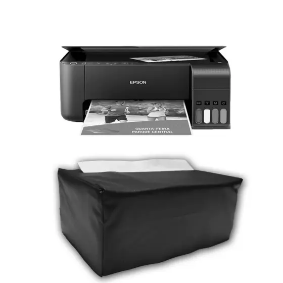 Capa Impressora Epson L3151 Impermeável Com Porta Papel A4
