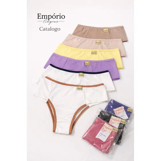 kit calcinhas Tangão Martha Microfibra de Poliamida Ref.:1512