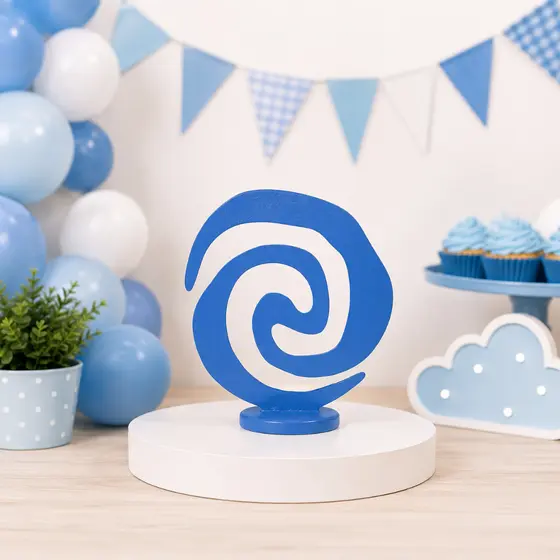 Display Mdf Onda Moana Decoração de Festa Casa Aniversário