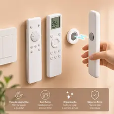suporte de controle extra forte Suporte Magnético Controle Remoto Imã Chaveiro Magnético Fixador Forte Tv Escritorio