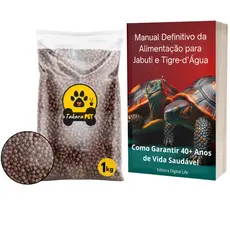 Ração Para Tartaruga Jabuti e Tigre D’Água 500g + Ebook Alimentação Completa
