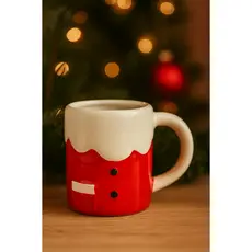 Caneca De Porcelana 300ML Xícara Personalizada de Natal Designer Papai Noel