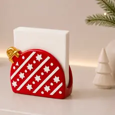 Porta Guardanapos Natalino de Porcelana Papai Noel Natal 2026