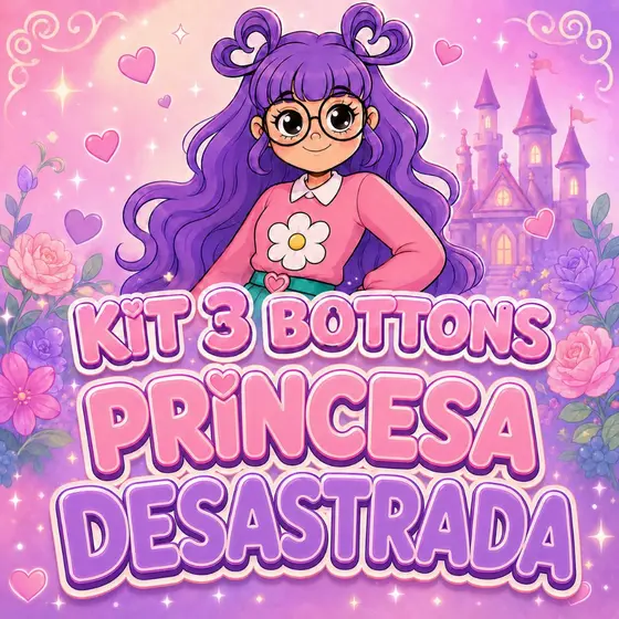 Bottons Diário de uma Princesa Desastrada