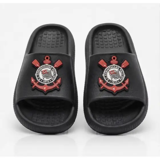 Chinelo Slide Menino e Menina do 27/28 ao 43/44 Leve Confortável Escola Passeio Corinthians