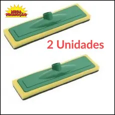 Rodo Abrasivo,Esponja Limpa Piso E Azulejo, 2 Unidades, Sem Cabo!