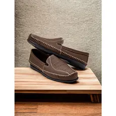 Sapato Mocassim Sapatilha Masculino Ortopédico de Couro Legitimo Antiestresse