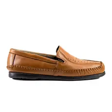 Sapato Sapatilha Mocassim Masculino de Couro Legitimo Ortopédico Anti Stress