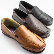Kit 3 Sapatos Sapatilha de Couro Legitimo Masculino Mocassim Casual Macio Envio Imediato