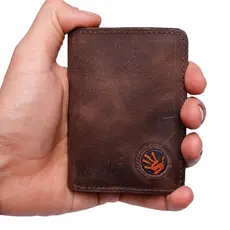 Carteira de couro masculina  pequena porta cartão envio imediato