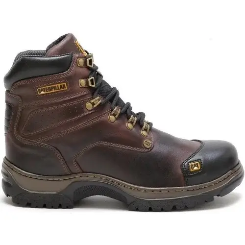 Bota Caterpillar Em Couro Legitimo 2189 Lançamento Cat Palmilha GEL
