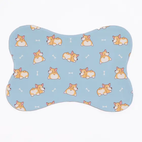 Tapete Para Cachorro Cão e Gato Pet Comedouro Osso 44 cm x 30 cm Tapetinho