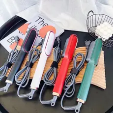 Escova pente alisadora bivolt 5 em 1 escova de cabelo, escova modeladora de cabelo , facil de usar, pratica e usual