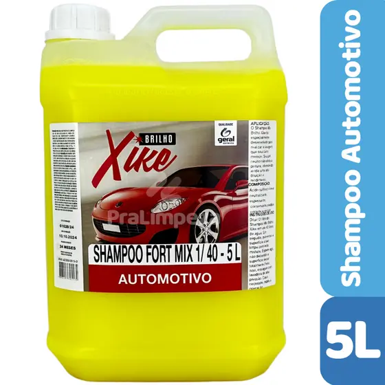Shampoo Automotivo Concentrado | Lava Auto 1/40 - 5 Litros