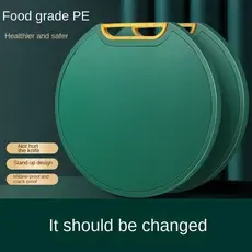 Tábua De Corte Verde Antibacteriana À Prova De Mofo Com Suporte Em Pé Para Cozinha Fruta Carne