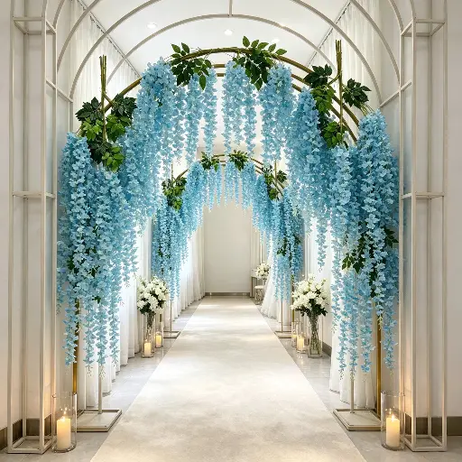 24 Pcs Ramos De Flores De cerejeiras Artificiais Permanente Grande Pendentes Para Decoração