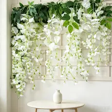 24 Pcs Ramos De Flores De cerejeiras Artificiais Permanente Grande Pendentes Para Decoração