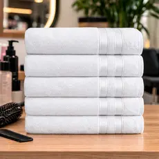 Kit 5 Toalhas De Rosto Algodão Para Salão - Europa