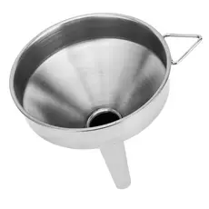 Funil De Aço Inox Multiuso Cozinha Óleo Cozinha Grão Multiuso Com Alça Metal