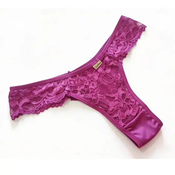 Calcinha de Renda Tanga Costa em Microfibra Ideal Para Dia a Dia