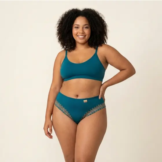 Calcinha Calçola Com detalhe de Renda PLUS SIZE