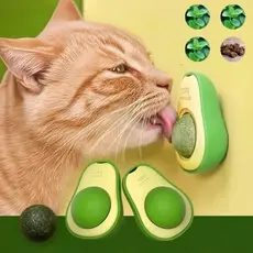 KIT Abacates de Brinquedo Para Gato Com Catnip Interativo para Gato Com Erva Natural de Gato