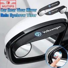 2 Pçs/Set Volkswagen Espelho Retrovisor Do Carro Chuva Sobrancelha Viseira Ponto Cego Capa De Para Golf Jetta Passat Tig