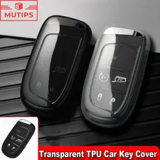 Jeep Transparente TPU Caso Chave Do Carro Capa Remota Chaveiro Escudo Protetor Para Renegado Compass Wrangler JK Willys