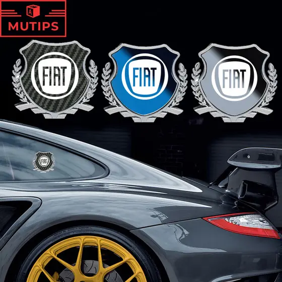 FIAT Carro 3D Metal Badge Sticker Adesivo De Emblema De Fibra De Carbono Decoração De Carroçaria Para Strada Argo Mobi Toro Fastback Pulse Cronos Fiorino Scudo Ducato Titano Palio Uno Punto