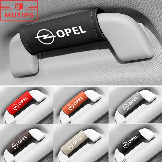 Opel Porta Do Carro Braço Capa De Couro Telhado Puxar Luvas Lidar Com Protetor Para Corsa Vectra Astra Gk Insignia Vivaro Zafira Mokka