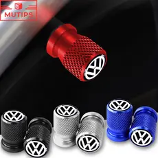 2/4 Pcs Tampa Da Válvula Do Pneu De Carro Volkswagen De Ar Haste Roda Metal À Prova De Poeira Para VW Polo T-Cross Gol S