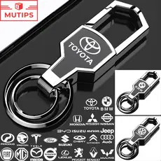 【MUTIPS】Chaveiro De Carro Em Liga De Metal , Com Logotipo De Impressão A Laser