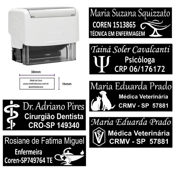 Carimbo Automático Personalizado Para Advogados Engenheiros Professores Pedagógicos