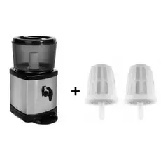 Bebedouro Filtro Para Água Inox Com Base De Barro + 2 Velas Carvão Ativado