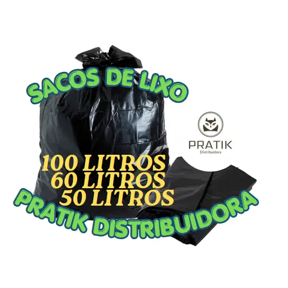 Saco de Lixo resistente com 100/50 unidades 100/60/50 Litros direto da fábrica