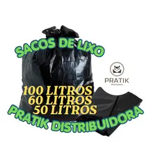 Saco de Lixo resistente com 100/50 unidades 100/60/50 Litros direto da fábrica