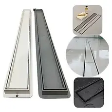 Ralo Banheiro Linear Oculto Seca Piso 70x5 e 90x5 Invisível Sifonado