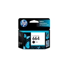 Cartucho de Tinta HP 664 Preto Compatível Impressora Jato de Tinta DeskJet Impressão