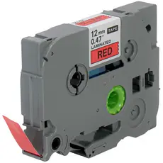 Fita Rotulador Brother TZe-431 Vermelho X-Full 12mm PT-H110 Etiqueta Adesiva Laminada
