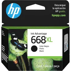 Cartucho de Tinta HP 668 XL Preto Original 7FP39VL Impressora Jato de Tinta DeskJet Ink