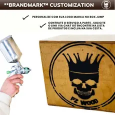 Placa  LOGO MARCA Personalizada – Máscara de Pintura | PZ WOOD Equipamentos Esportivos