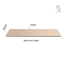 Chapa de Madeira 70x50cm - Prateleira MDF Cru 15mm –Corte Preciso, e Alta Qualidade