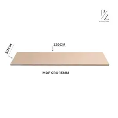 Chapa de Madeira MDF Cru 120x50cm - Prateleira 15mm–Corte Preciso, Acabamento Profissional,Decoração