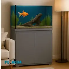 AquaDecor – MóveL para Aquário em MDF CINZA 72LTS 60X30X70-Suporte Elegante com Design e Resistente