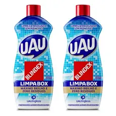 Kit 2x Limpa Box Blindex UAU Ingleza – Aprovado pela Blindex | Remove Manchas | Banheiro 200ml
