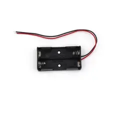 Suporte Para 2 Pilhas AA Canoa Preto Promoção 15cm Unidade