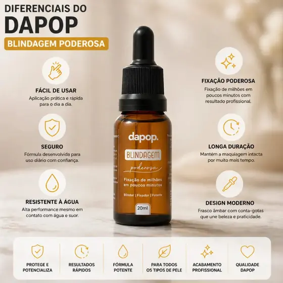 Blindagem Dapop Original Diluidor À Prova D’Água Primer Fixador Make Blindada 3 Em 1
